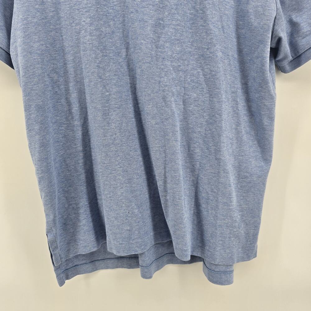 Polo Ralph Lauren Golf Shirt Mens Medium Blue Pima Soft Touch Logo Tennis Sport - Picture 3 of 6